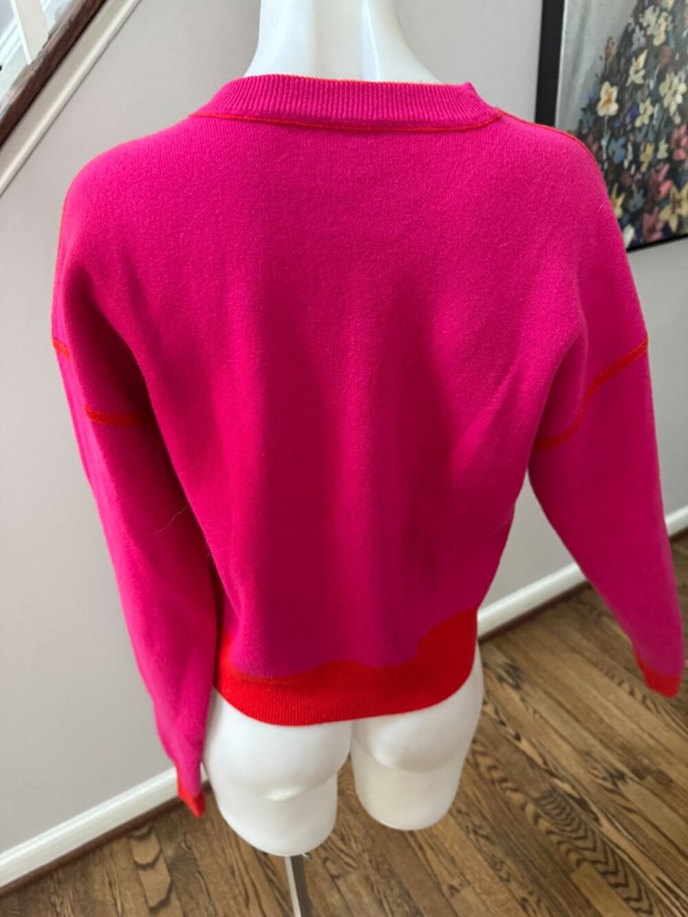 Derek Lam 10 Crosby William Merino Wool Cashmere Reversible Sweater - Picture 3 of 5